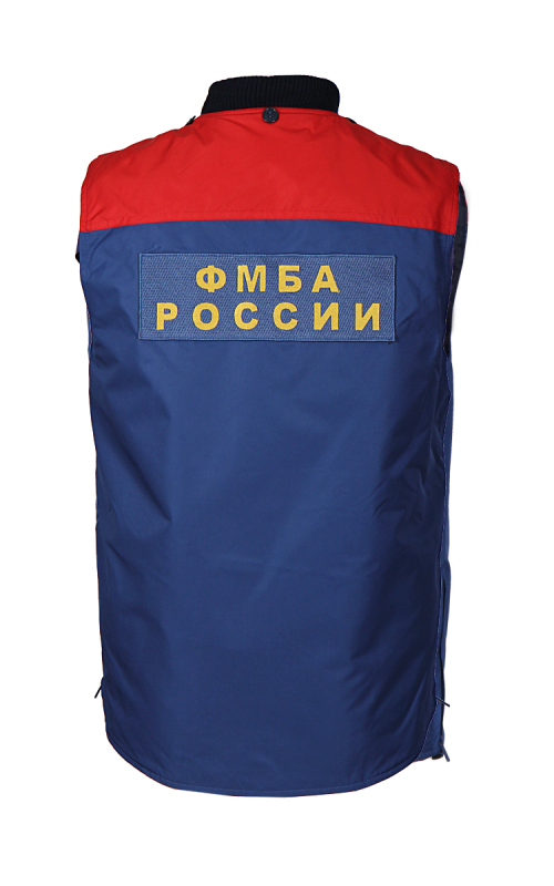 Куртка демисезонная ФМБА со съемным жилетом синий/красный
