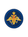 Шеврон эмблема КОСМИЧЕСКИЕ ВОЙСКА круглый 9 см сукно синий