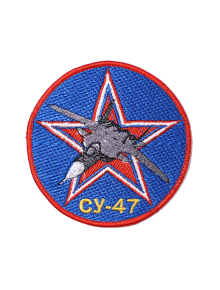 Шеврон СУ-47 круглый 10 см синий