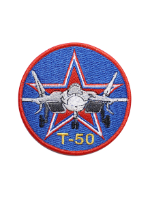 Шеврон Т-50 круглый 10 см синий