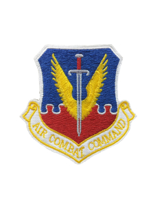 Шеврон эмблема AIR COMBAT COMMAND вырезанный кордура синий