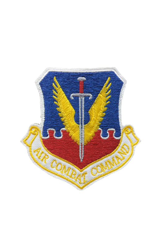 Шеврон эмблема AIR COMBAT COMMAND вырезанный кордура синий