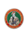 Шеврон ПЕРВАЯ ПАРТИЗАНСКАЯ ЭСКАДРИЛЬЯ круглый 9 см красный