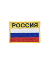 Шеврон ФЛАГ РФ 8х6 см кордура желтый