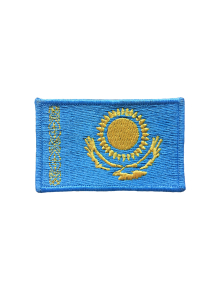 Шеврон ФЛАГ КАЗАХСТАНА 8х5 см кордура голубой