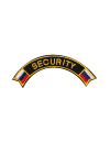 Шеврон дуга SECURITY с триколором кордура черный
