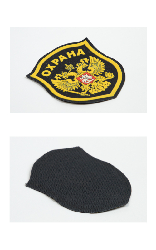 Шеврон эмблема ОХРАНА ОРЕЛ пластизоль