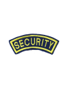 Шеврон дуга SECURITY 11х4,5 см сукно синий