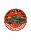 Шеврон ТАНК КВ-1 круглый 10 см красный