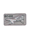 Шеврон КС-135 прямоугольник 10х4,5 см серый