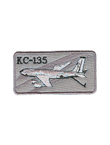 Шеврон КС-135 прямоугольник 10х4,5 см серый