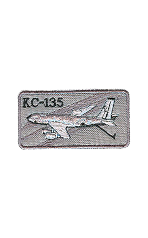Шеврон КС-135 прямоугольник 10х4,5 см серый