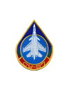Шеврон СУ-27 капля 9,7 х 12,1 см синий