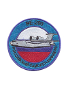 Шеврон ВЕ-200 САМОЛЕТ-АМФИБИЯ круглый 10 см серый