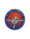 Шеврон F-14A ТОМКАТ круглый 10 см кордура синий