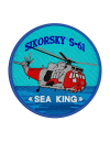 Шеврон SIKORSKY S-61 SEA KING круглый 10 см голубой
