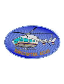 Шеврон ES 145 EUROCOPTER овал 12,4 х 7 см синий