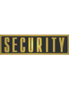 Шеврон на спину  SECURITY 27,9 х 6,7 см черный