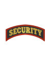 Шеврон дуга SECURITY красный кант кордура  черный